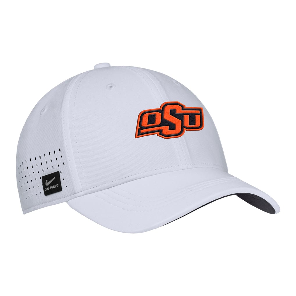 Oklahoma State Cowboys Nike 2025 On-Field Performance Flex Hat - White